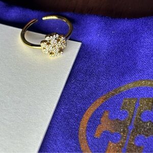 Tory Burch Gold Crystal Ring